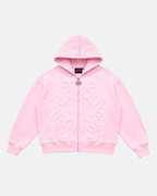 BABY PINK SUMMER ZIP HOODIE