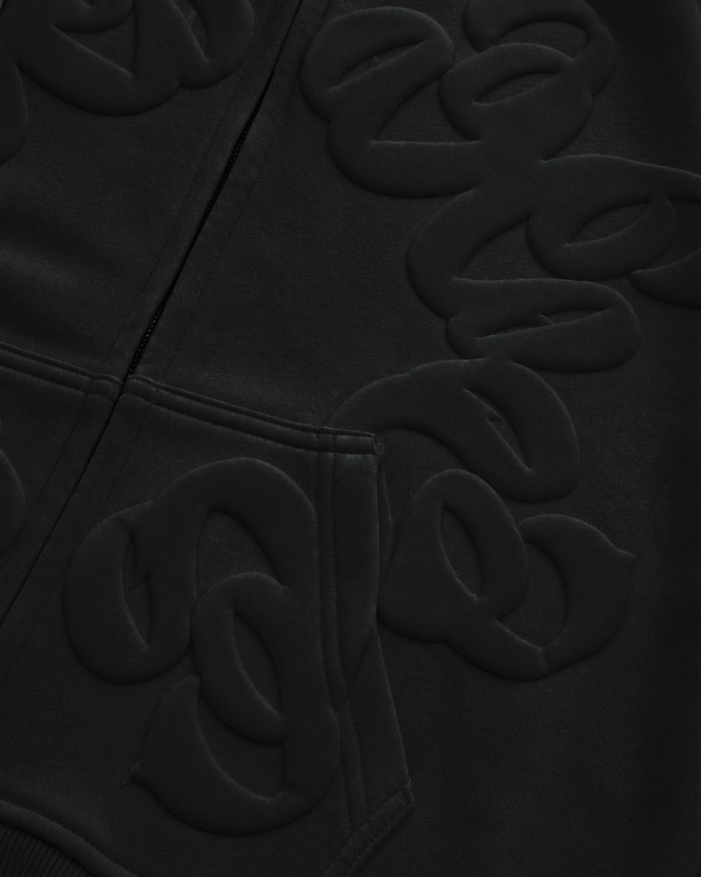 BLACK SUMMER ZIP HOODIE