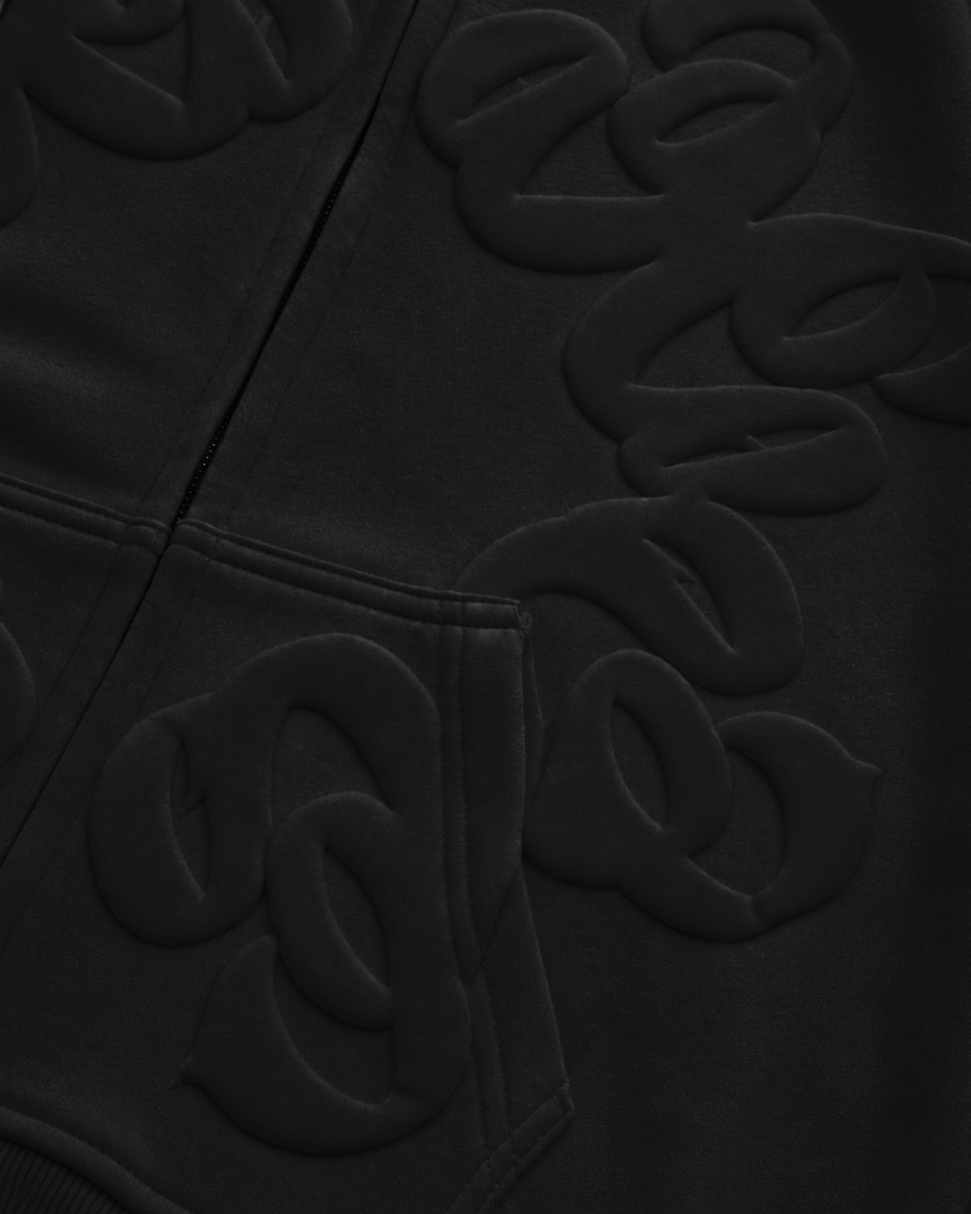 BLACK SUMMER ZIP HOODIE