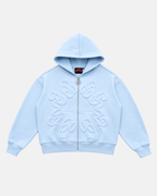 BABY BLUE SUMMER ZIP HOODIE