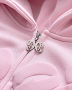 BABY PINK SUMMER ZIP HOODIE