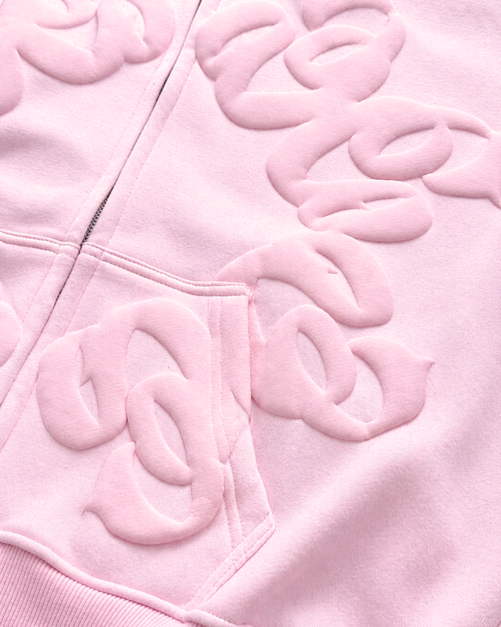 BABY PINK SUMMER ZIP HOODIE