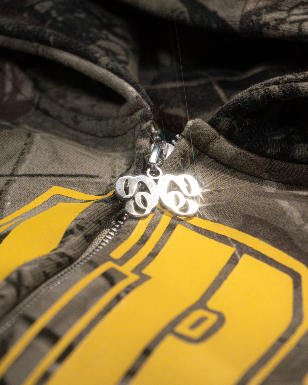 YELLOW CAMO ZIP