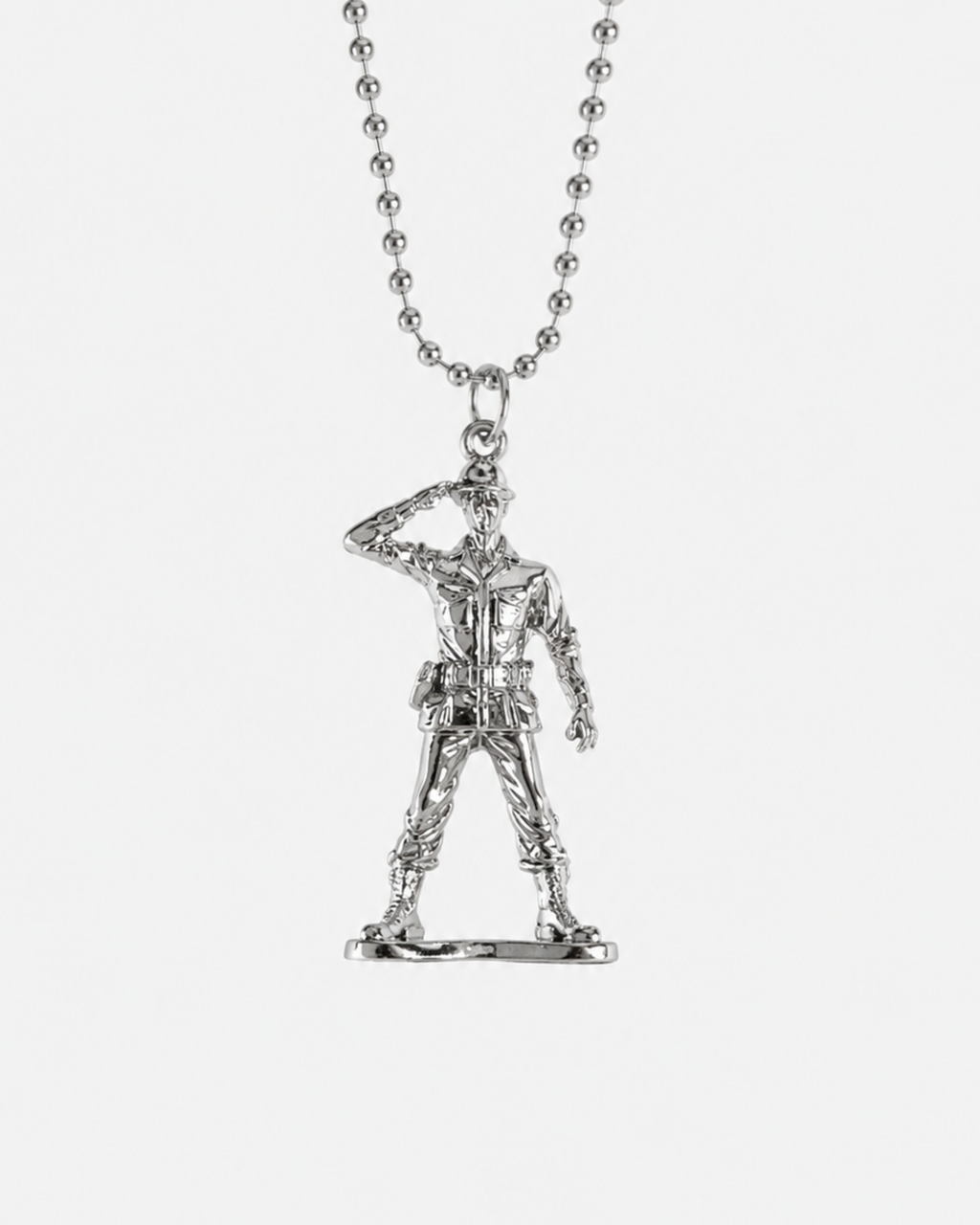 Soldier chain white gold