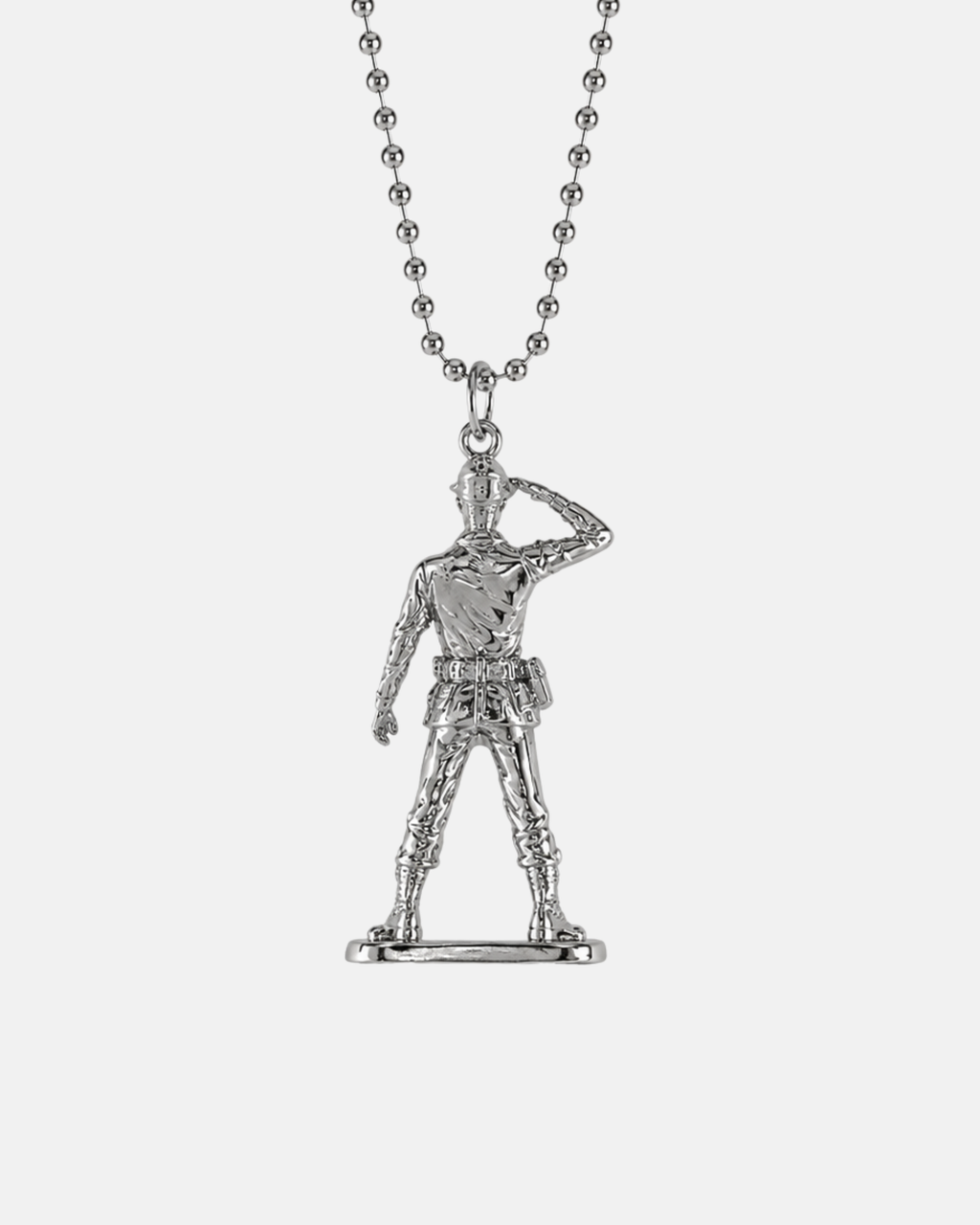 SOLDIER CHAIN WHITE GOLD