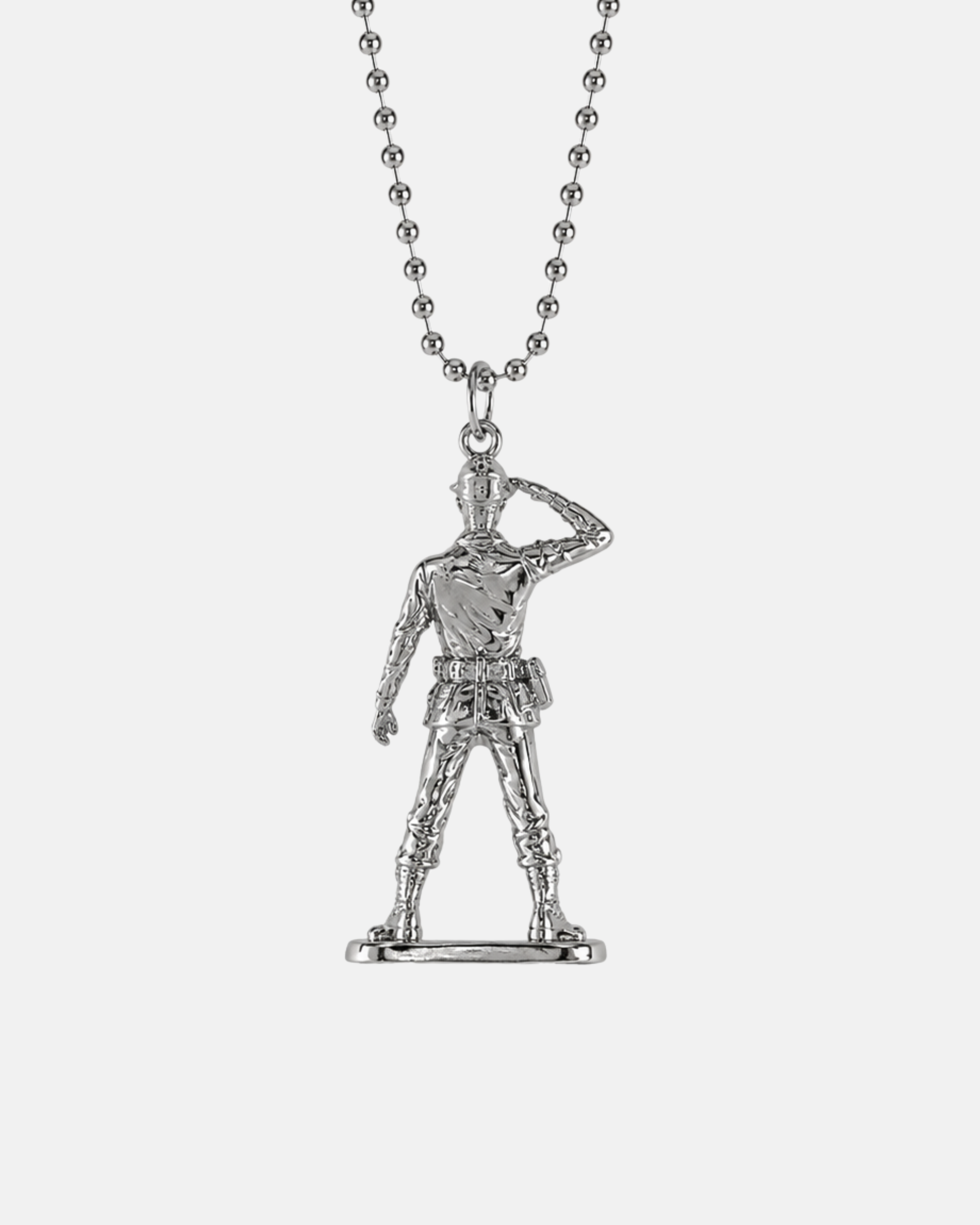 SOLDIER CHAIN WHITE GOLD