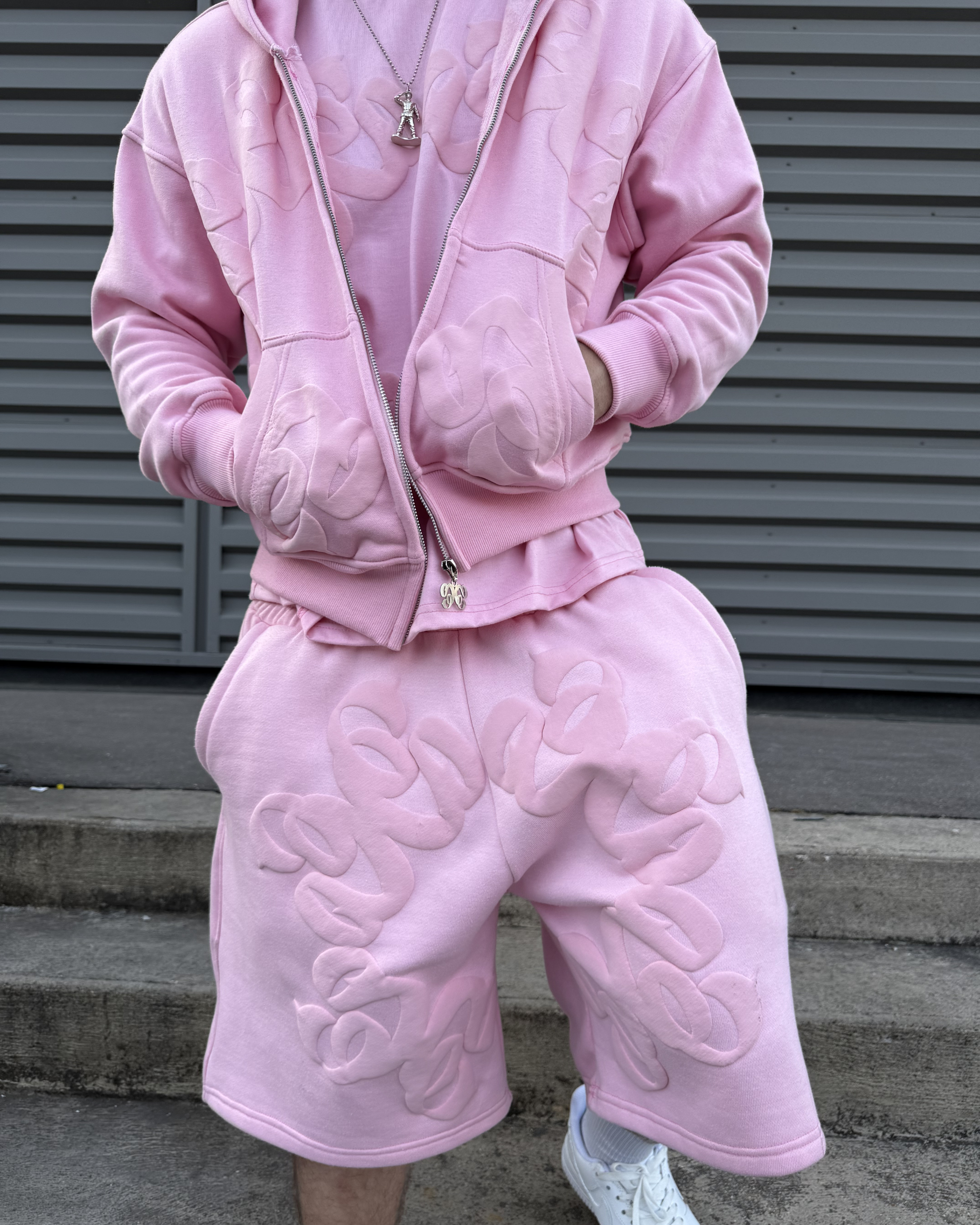 BABY PINK SUMMER ZIP HOODIE
