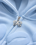 BABY BLUE SUMMER ZIP HOODIE