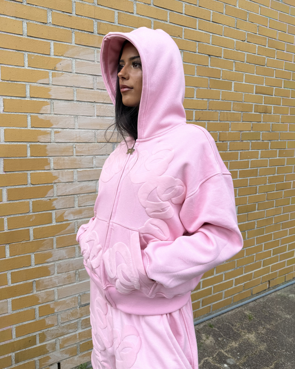 BABY PINK SUMMER ZIP HOODIE
