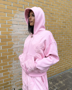 BABY PINK SUMMER ZIP HOODIE
