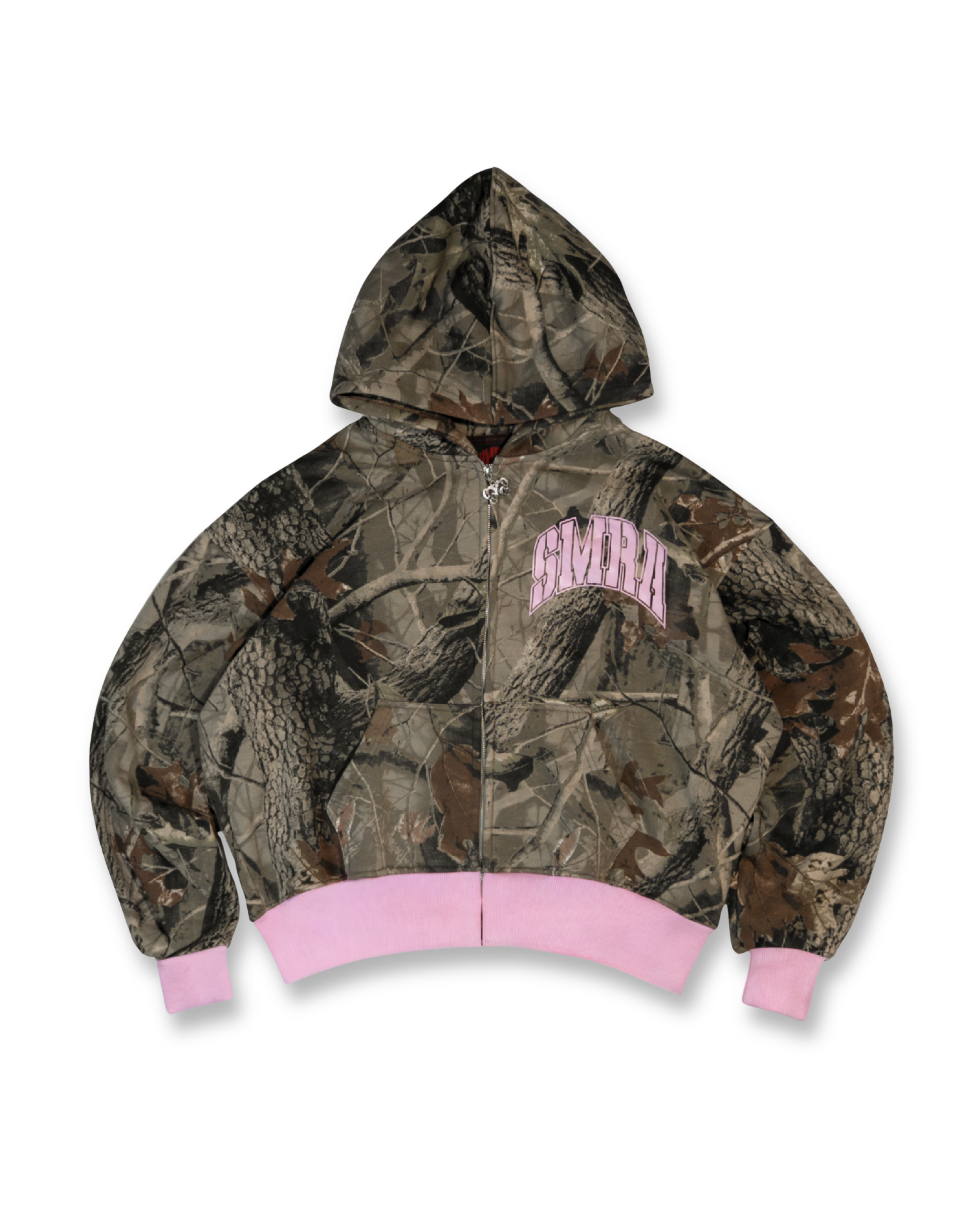PINK CAMO ZIP