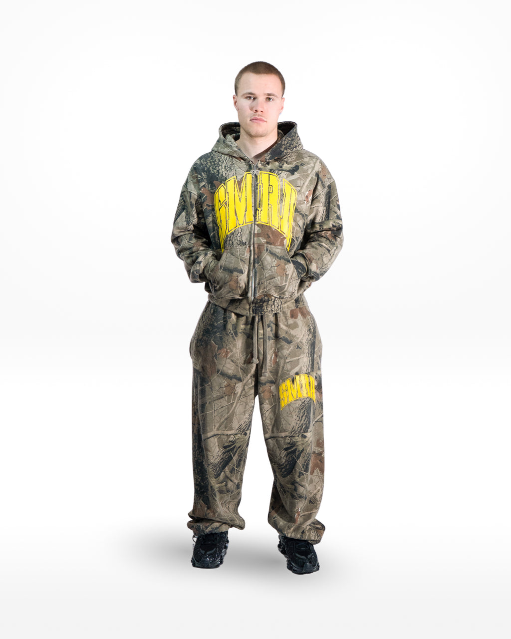 YELLOW CAMO ZIP