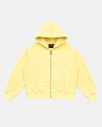 BUTTER YELLOW SUMMER ZIP HOODIE