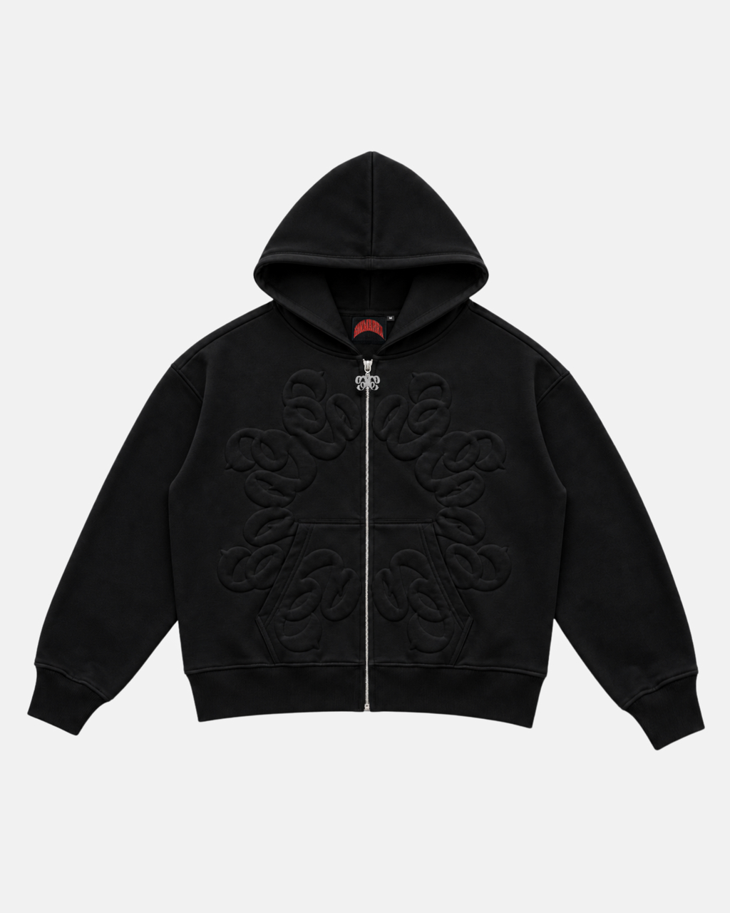 BLACK SUMMER ZIP HOODIE