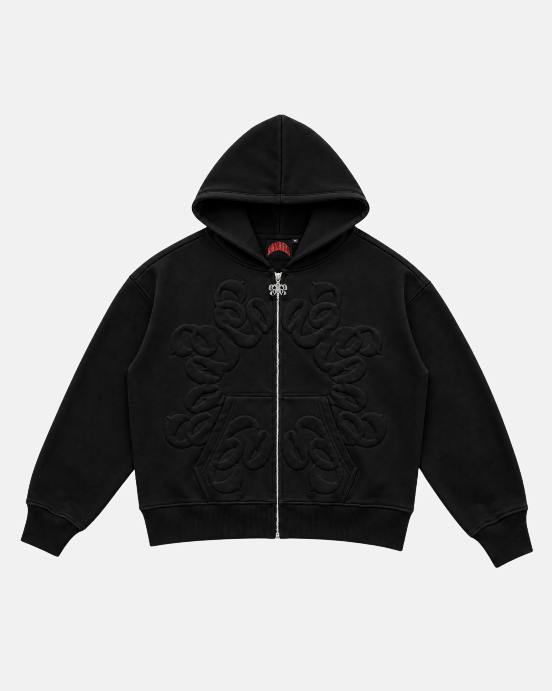 BLACK SUMMER ZIP HOODIE