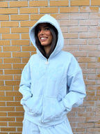 Baby blue hoodie