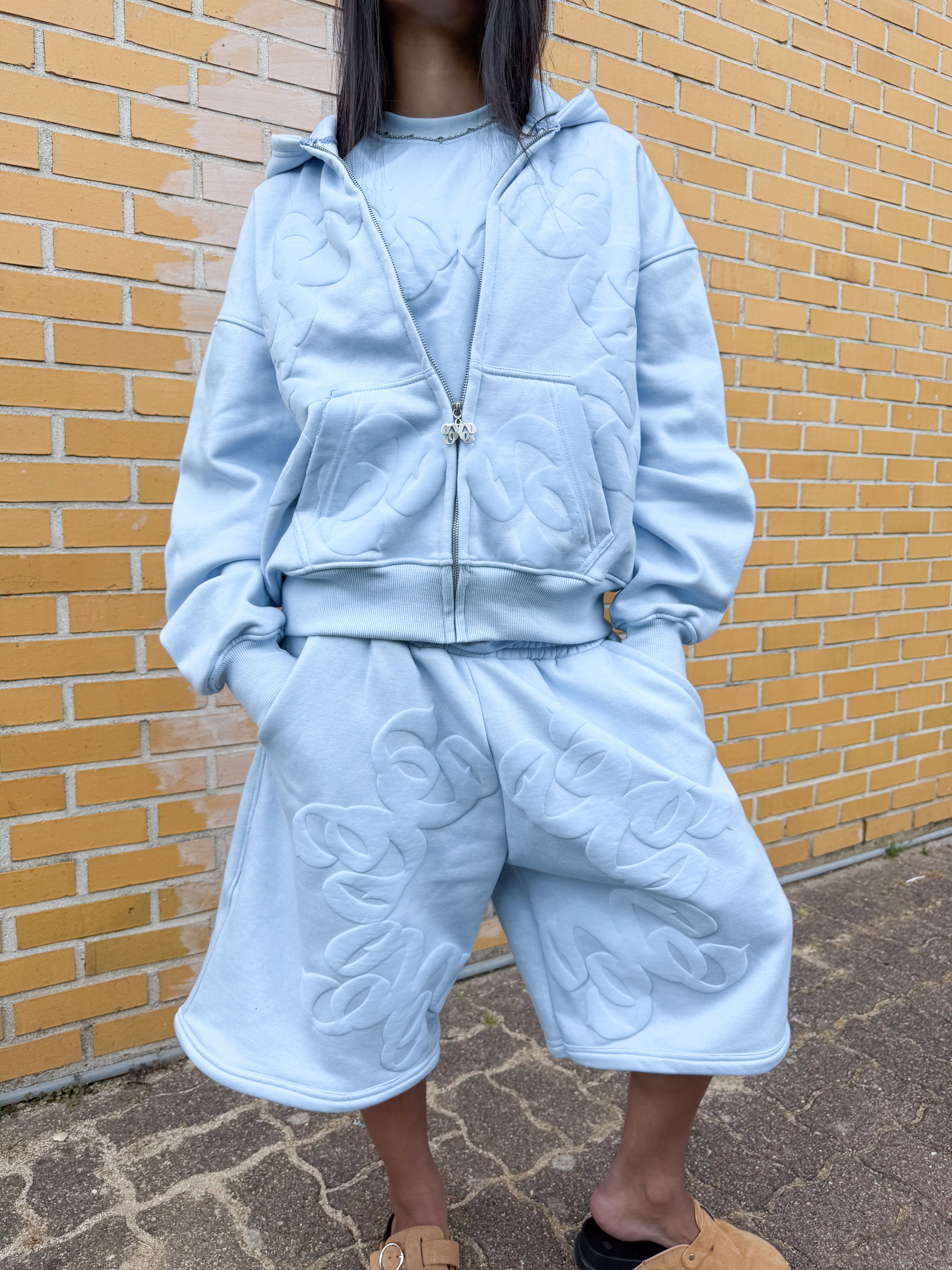 Baby blue hoodie